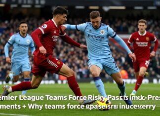 Premier League Teams Force Risky Passes in High-Pressure Moments