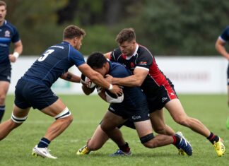 Touch Rugby Players Battle Recovery Routines Post-Game