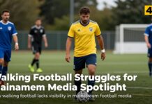 Walking Football Struggles for Mainstream Media Spotlight
