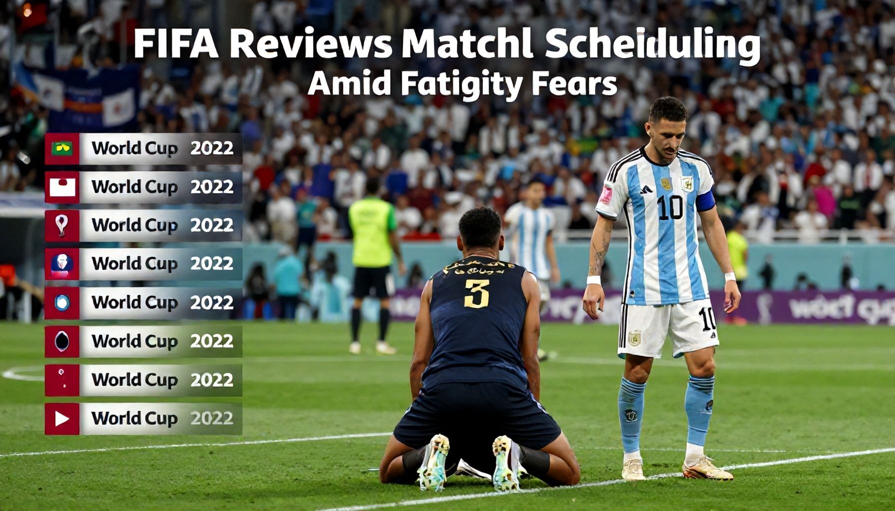 World Cup 2022: FIFA Reviews Match Scheduling Amid Fatigue Fears