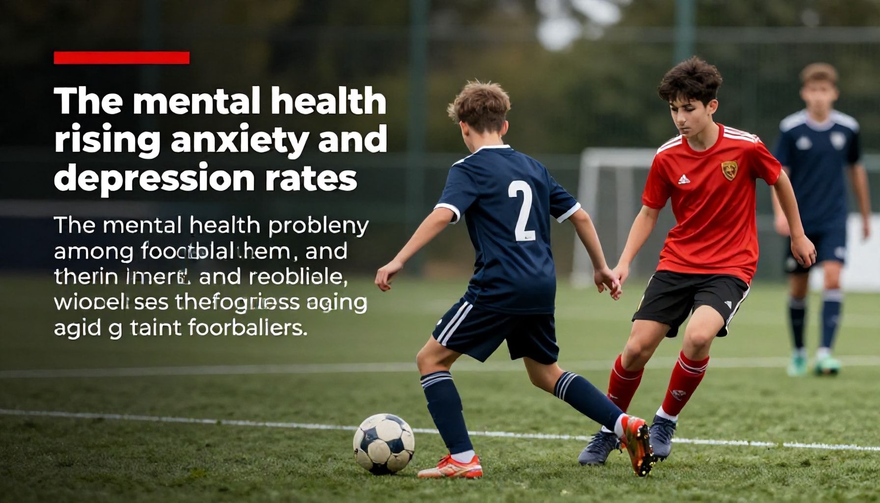 Young footballers report rising anxiety and depression rates