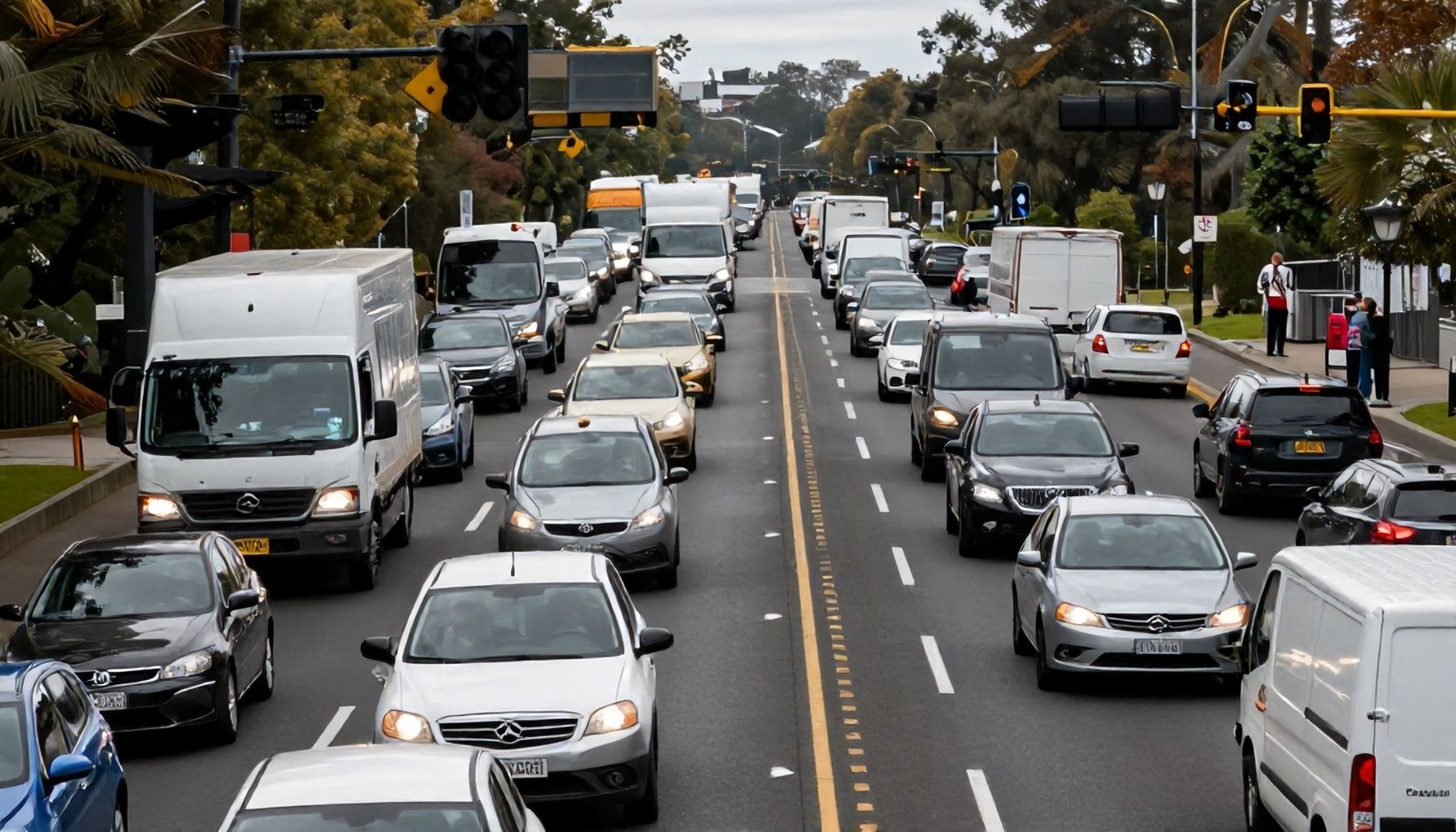 Daily commutes stall: regional access routes choked with delays