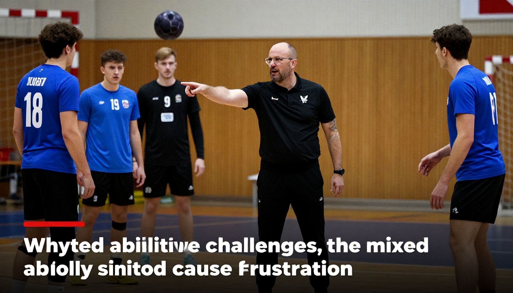 Expert reactions highlight the coaching challenges of mixed-ability handball sessions
