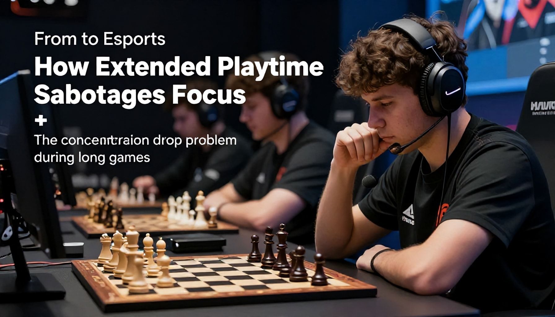 From Chess to Esports: How Extended Playtime Sabotages Focus