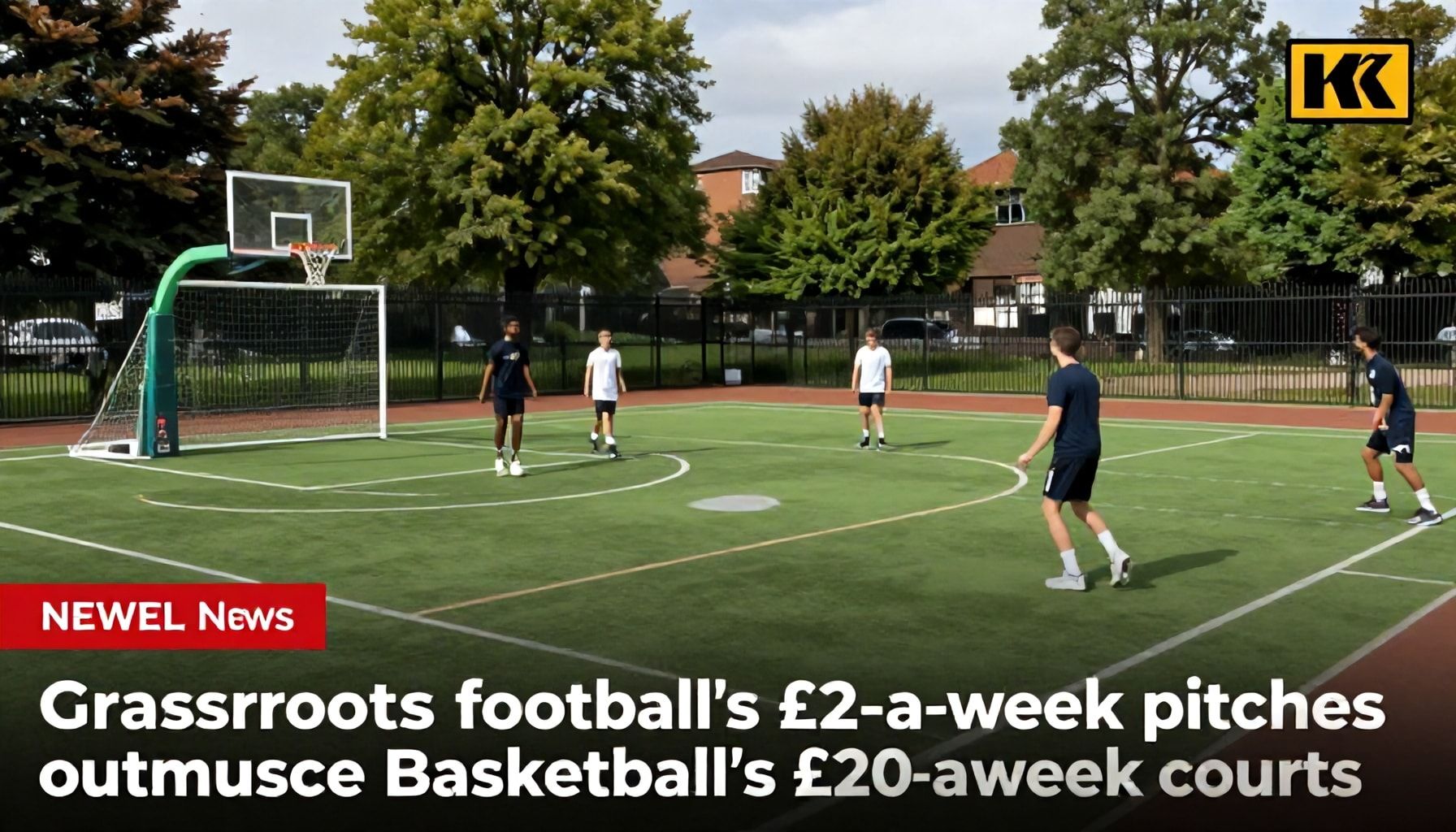 Grassroots football’s £2-a-week pitches outmuscle basketball’s £20-a-week courts