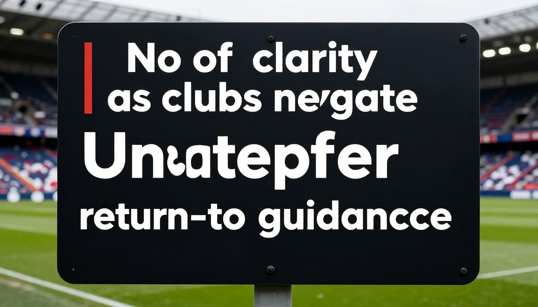 No sign of clarity as clubs navigate uncharted restart