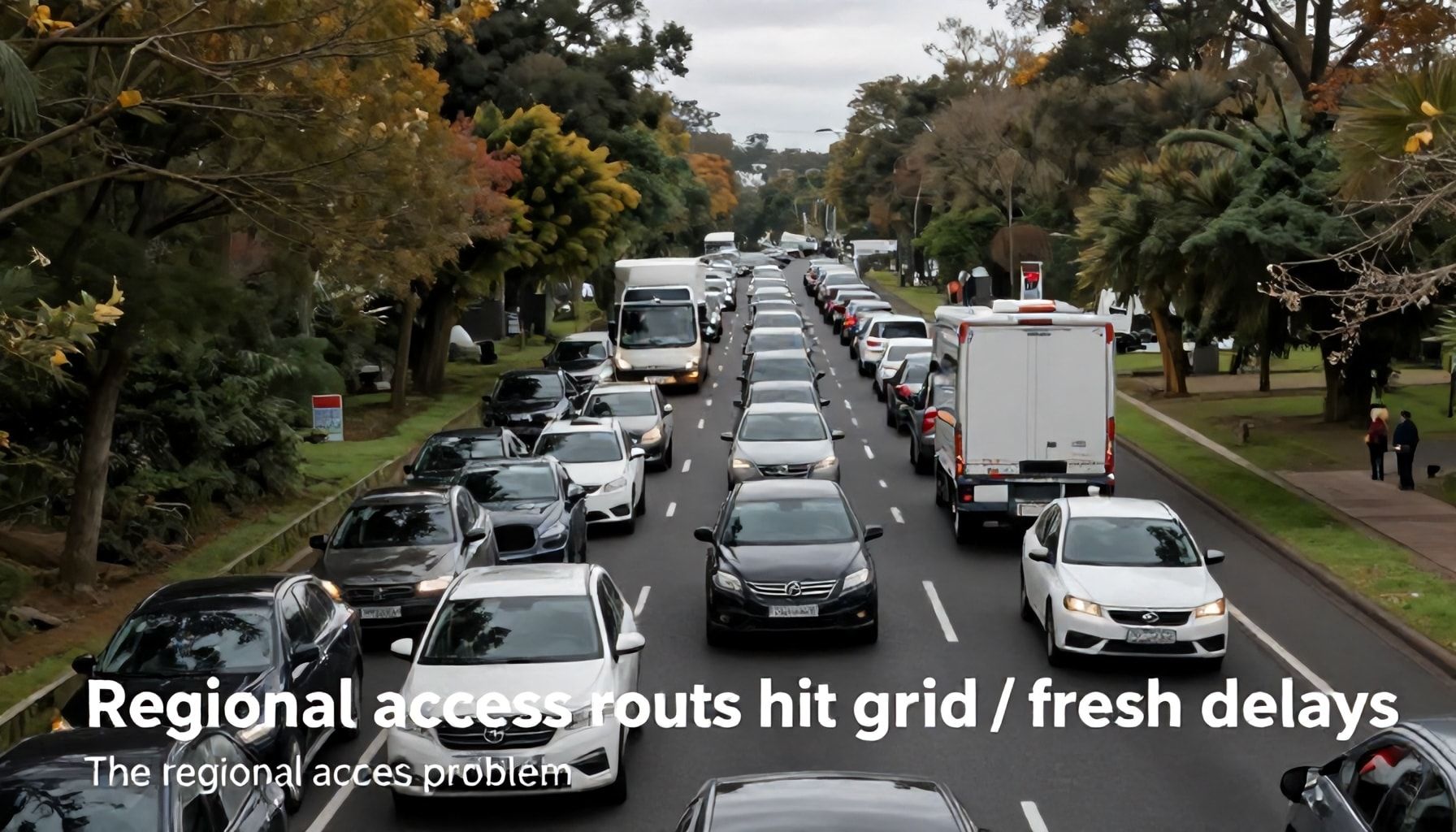 Regional access routes hit gridlock as drivers face fresh delays