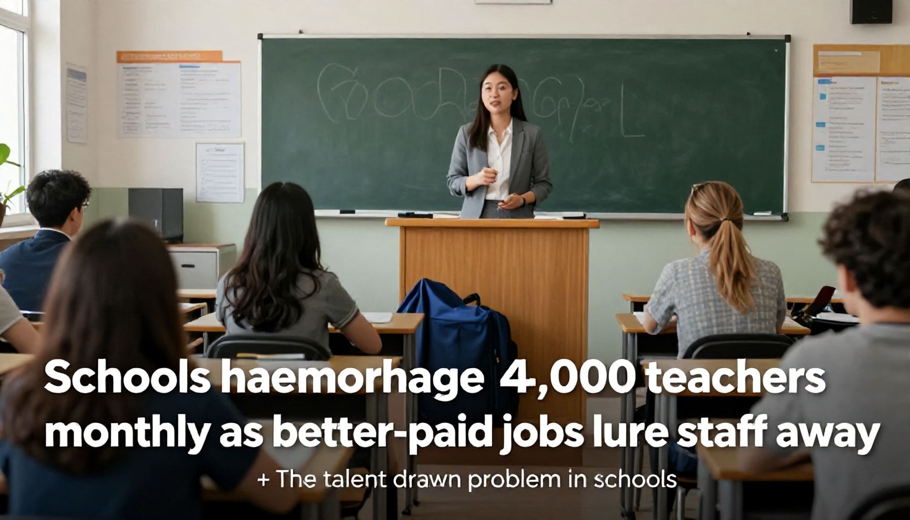 Schools haemorrhage 4,000 teachers monthly as better-paid jobs lure staff away