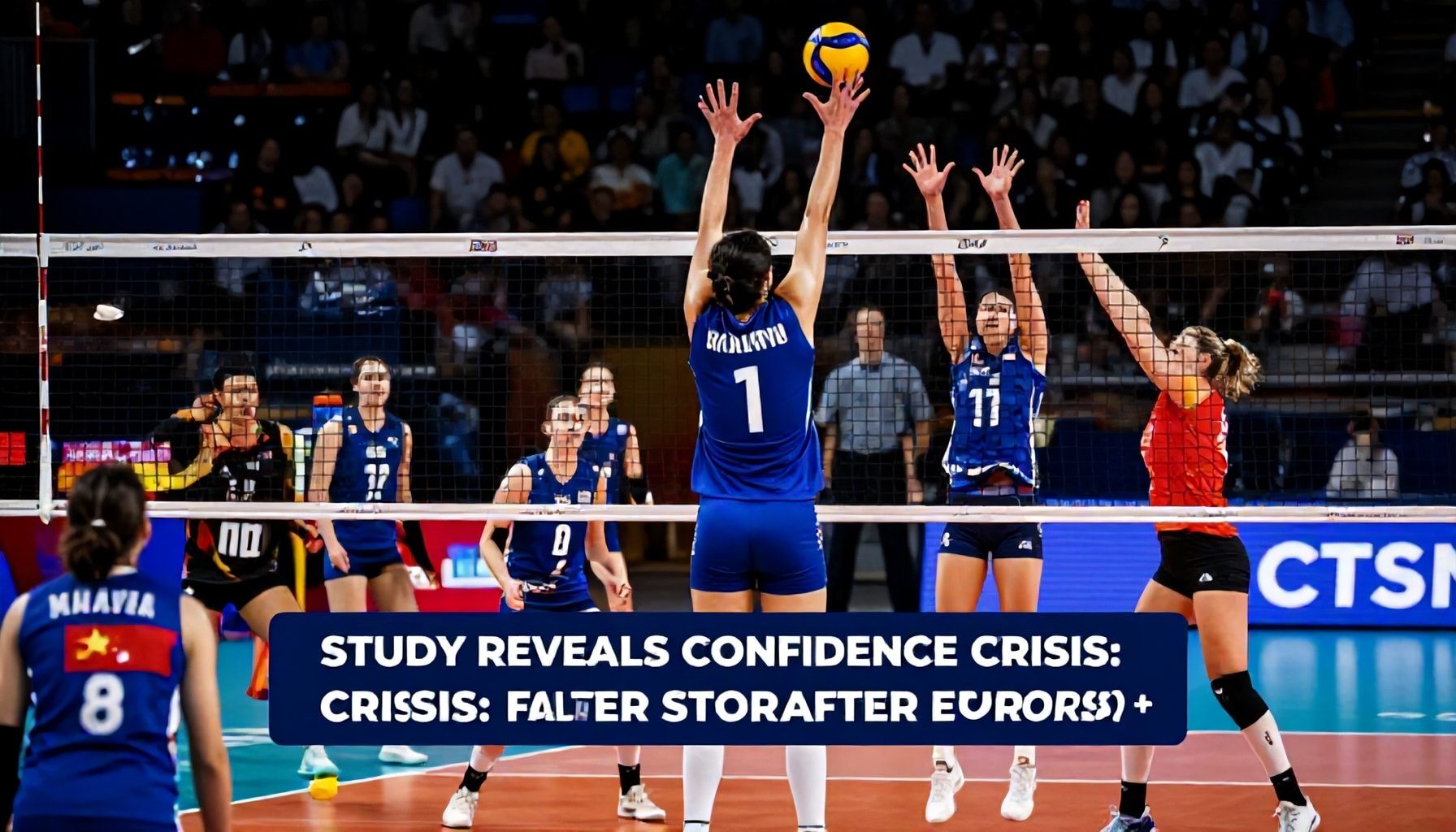 Study reveals confidence crisis: volleyball players falter after errors