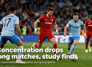 Concentration drops plague long matches, study finds