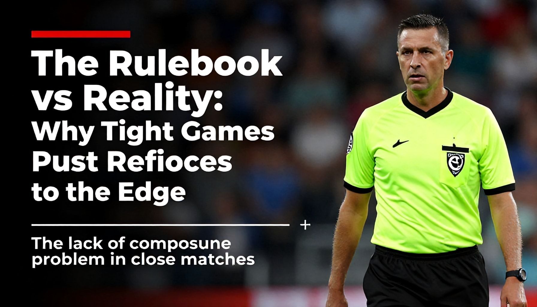 The Rulebook vs Reality: Why Tight Games Push Referees to the Edge