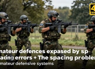 Amateur defences exposed by spacing errors