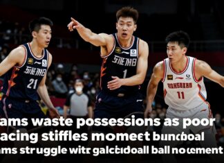 Teams waste possessions as poor spacing stifles movement