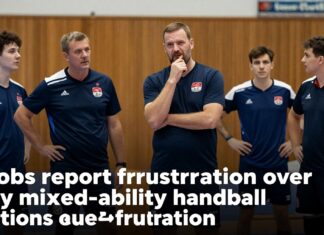 Coaches report frustration over mixed-ability handball sessions