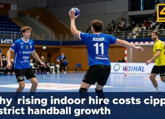 Rising indoor hire costs cripple handball growth