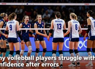 Volleyball players lose confidence after errors, study shows