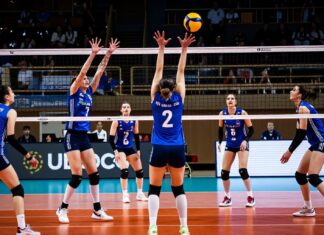 Volleyball players falter due to rotational confusion