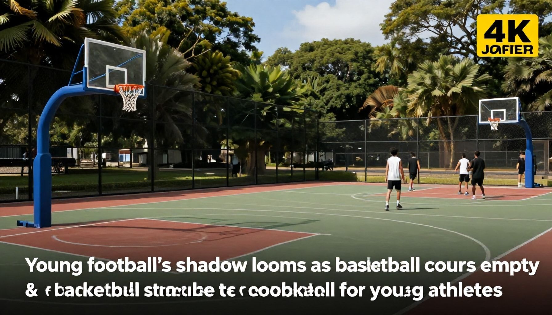 Young football’s shadow looms as basketball courts empty